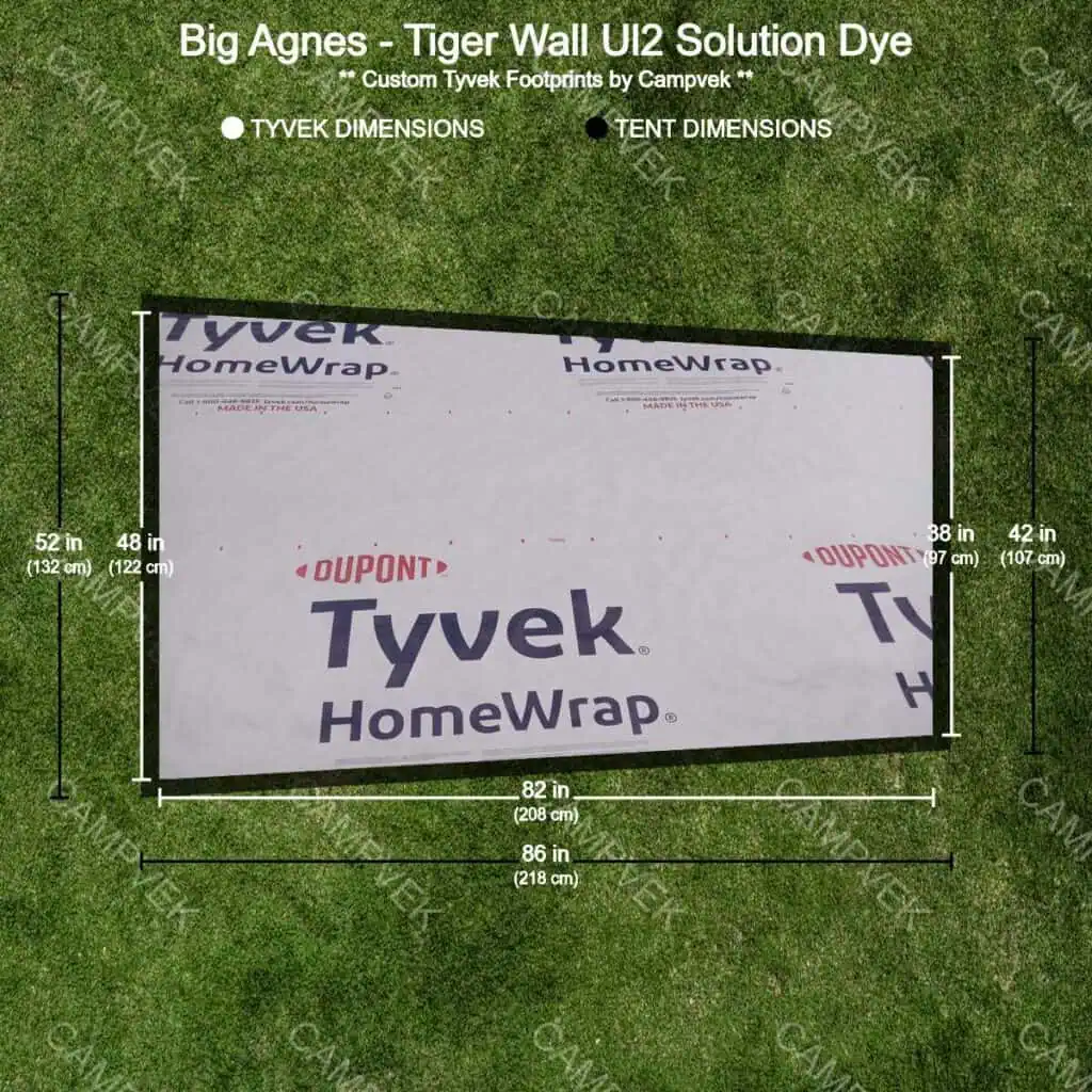 Tyvek Footprint for the Big Agnes Tiger Wall Ul2 Solution