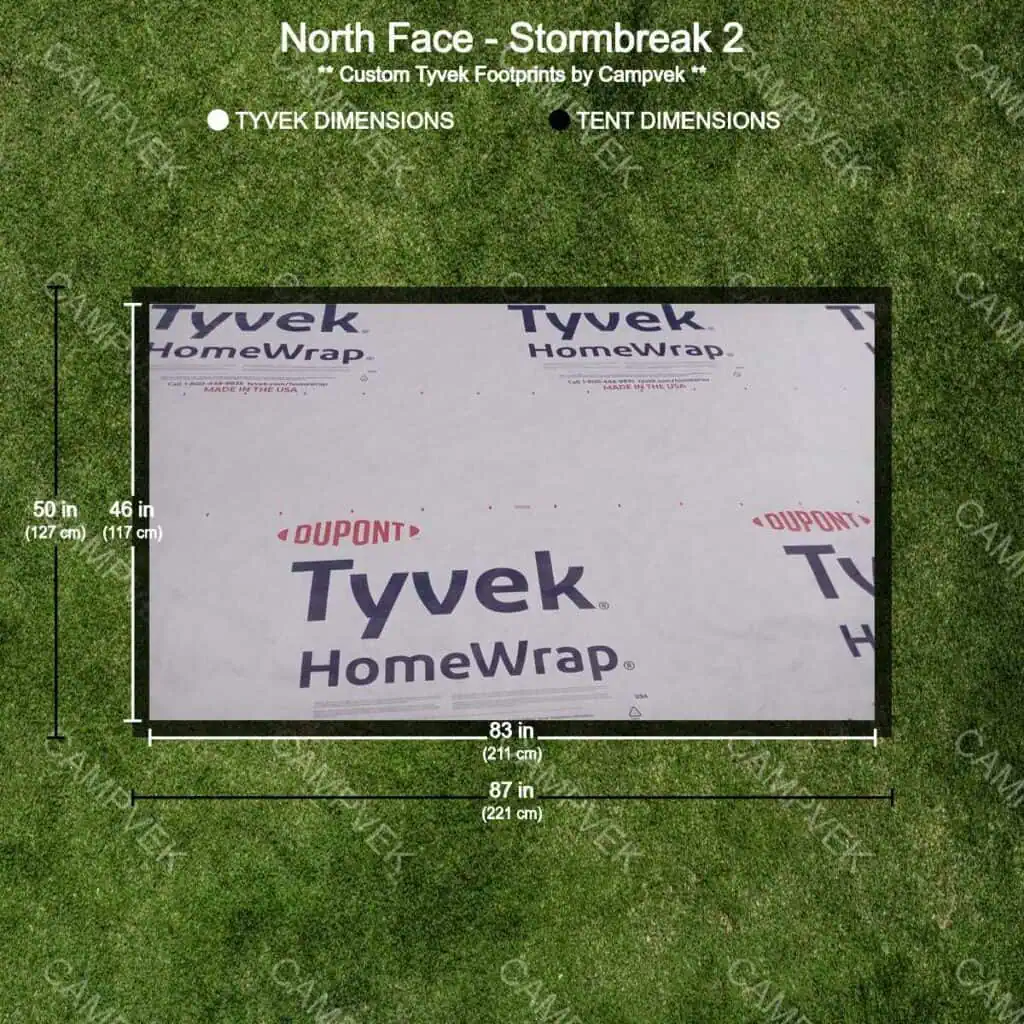 Tyvek Footprint for the North Face Stormbreak 2 Tent