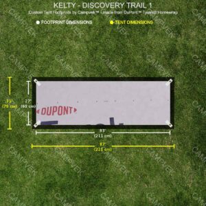 Tyvek Footprint for the Kelty Discovery Trail 1 Tent