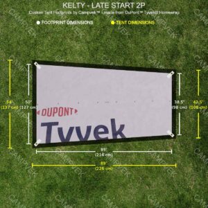 Tyvek Footprint for the Kelty Late Start 2P Tent