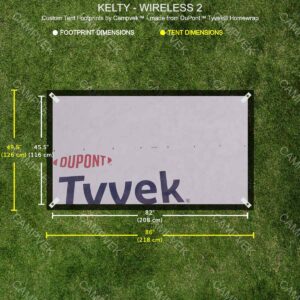 Tyvek Footprint for the Kelty Wireless 2 Tent