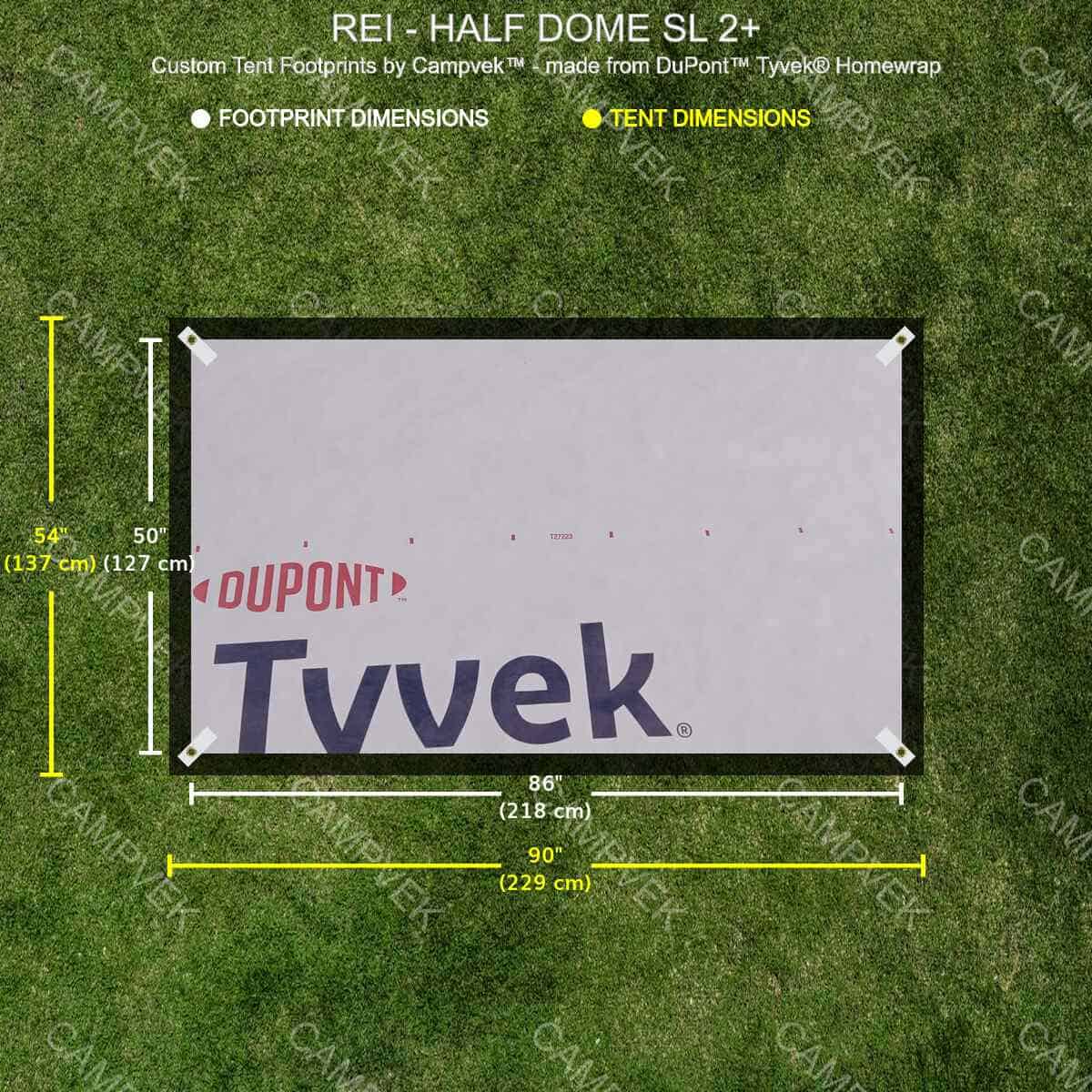 Tyvek Footprint for the REI Half Dome SL 2+ Tent
